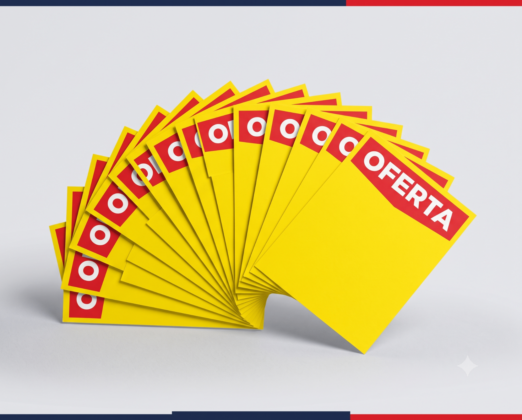 Cartazes de oferta em pronta-entrega